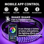 RGB LED Wheel Rim Lights with Bluetooth Control
