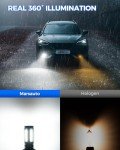 Marsauto 10000LM H11 H16 H8 LED Fog Bulbs