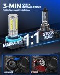Marsauto 10000LM H11 H16 H8 LED Fog Bulbs