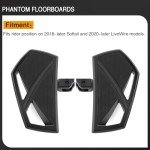 Harley Softail Motorcycle Foot Pegs - Black