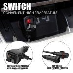 WINECO 2-in-1 Dash Emergency Strobe Lights