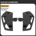Harley Softail Motorcycle Foot Pegs - Black