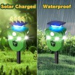 Solar-Powered Deer Repellent with Motion Sensor Lights