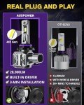 Auxpower 9005 Fog Light - 28000lm Bright 6500K