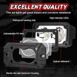 Amber LED Pod Lights for Off-Road Vehicles - 2PCS