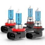 Toyota Camry Halogen Headlight Bulbs 9005 H11 4-Pack