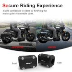 Xitomer Motorcycle Crash Bar Protectors - 3 Pairs