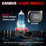 Toyota Camry Halogen Headlight Bulbs 9005 H11 4-Pack