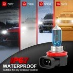 Toyota Camry Halogen Headlight Bulbs 9005 H11 4-Pack