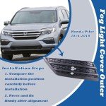 Left Fog Light Cover for 2016-2018 Honda Pilot