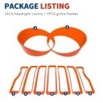 Jeep Gladiator JT Front Grille Inserts & Headlight Cover