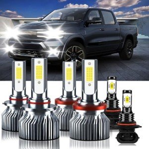 Dodge Ram 2009-2012 High/Low Beam Fog Light Bulbs