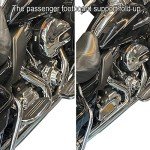 Chrome Motorcycle Passenger Floorboard Kit for Harley
