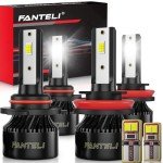FANTELI 9005 H11 LED Bulbs Combo - 34000LM