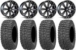 9-Piece MSA Black Kore ATV Wheel & Tire Bundle