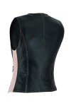 A&H Women's Leather Motorcycle Vest with Gun Pocket
