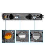 GMC Sierra Yukon XL Black Front Bumper Lights Set