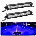 7" Blue LED Light Bar Pods for Off-Road Vehicles