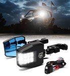 Xprite UTV Side View Mirrors with LED Lights