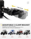 Xprite UTV Side View Mirrors with LED Lights