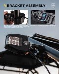 Xprite UTV Side View Mirrors with LED Lights