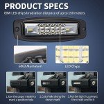 YCHOW-TECH 7 Inch LED Pods, 120W, 12000LM
