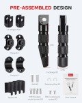 Universal CNC Highway Pegs for Motorcycles - Black