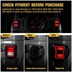 LitMiRaCle LED Tail Lights for Jeep Wrangler JL