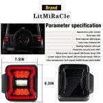 LitMiRaCle LED Tail Lights for Jeep Wrangler JL