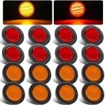 2.5" Round LED Trailer Marker Light Set