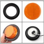 2.5" Round LED Trailer Marker Light Set
