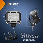 Nilight 18W LED Pod Flood Lights (4 Pack)