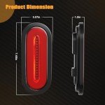 Bearfire LED Oval Tail Lights for Trucks & RVs