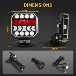 Magnetic Wireless LED Trailer Lights Kit