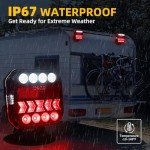 Magnetic Wireless LED Trailer Lights Kit