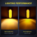Nilight 6" Amber LED Trailer Tail Lights - 2PCS