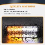 Amber White LED Strobe Light Kit for Vehicles