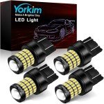 Yorkim 7440 LED White Bulbs for Cars, 4-Pack