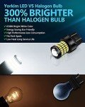 Yorkim 7440 LED White Bulbs for Cars, 4-Pack
