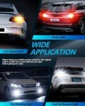 Yorkim 7440 LED White Bulbs for Cars, 4-Pack