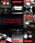 LASFIT 194 LED Bulbs, 6000K White (Pack of 4)