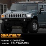 Gempro LED Amber Turn Signal Lights for Hummer H2
