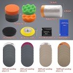 37PCS Car Headlight Restoration Kit with Polishing Tools