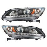 Honda Accord 2013-2015 Headlight Assembly Replacement Pair