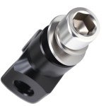 Amavoler Black Motorcycle Foot Pegs and Mount Kit