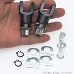 Amavoler Black Motorcycle Foot Pegs and Mount Kit