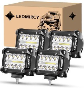 4-Inch LED Pod Lights - Spot & Flood Combo