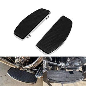Harley Motorcycle Driver Floorboards with Rubber Inserts