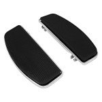Harley Motorcycle Driver Floorboards with Rubber Inserts