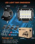 4-Inch LED Pod Lights - Spot & Flood Combo